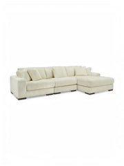 Sofa sectionnel 3 morceaux orienté vers la droite / Beige