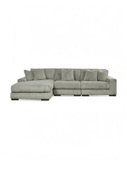 Sofa sectionnel 3 morceaux orienté vers la gauche / Gris