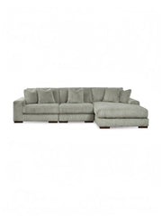 Sofa sectionnel 3 morceaux orienté vers la droite / Gris