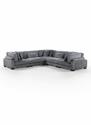 Gris / Sofa modulaire 5 morceaux
