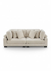 Beige / Causeuse modulaire 2 morceaux