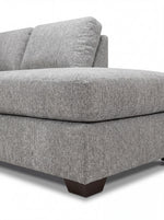 Sofa sectionnel personnalisable Prestige de TOCO Meubles en tissu gris texturé au design moderne et confortable