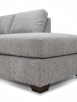 Sofa sectionnel personnalisable Prestige de TOCO Meubles en tissu gris texturé au design moderne et confortable