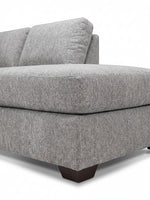 Sofa sectionnel personnalisable Prestige de TOCO Meubles en tissu gris texturé au design moderne et confortable