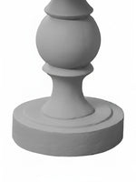 Pied de table d'appoint Apolo gris en oxyde de magnésium par TOCO Meubles au design classique et arrondi
