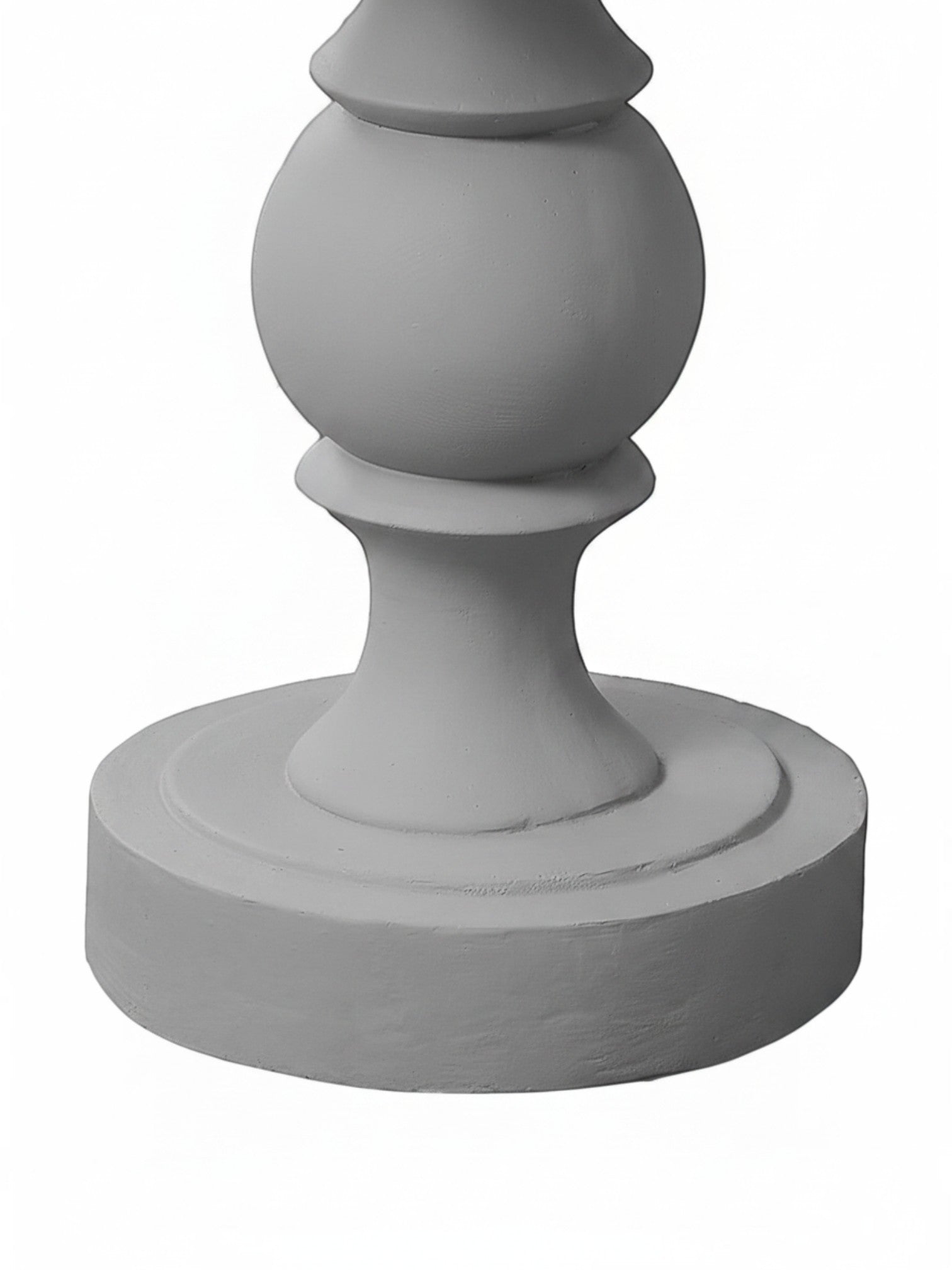 Pied de table d'appoint Apolo gris en oxyde de magnésium par TOCO Meubles au design classique et arrondi