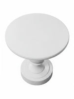 Table d'appoint ronde blanche TOCO Meubles en oxyde de magnésium au design classique et épuré
