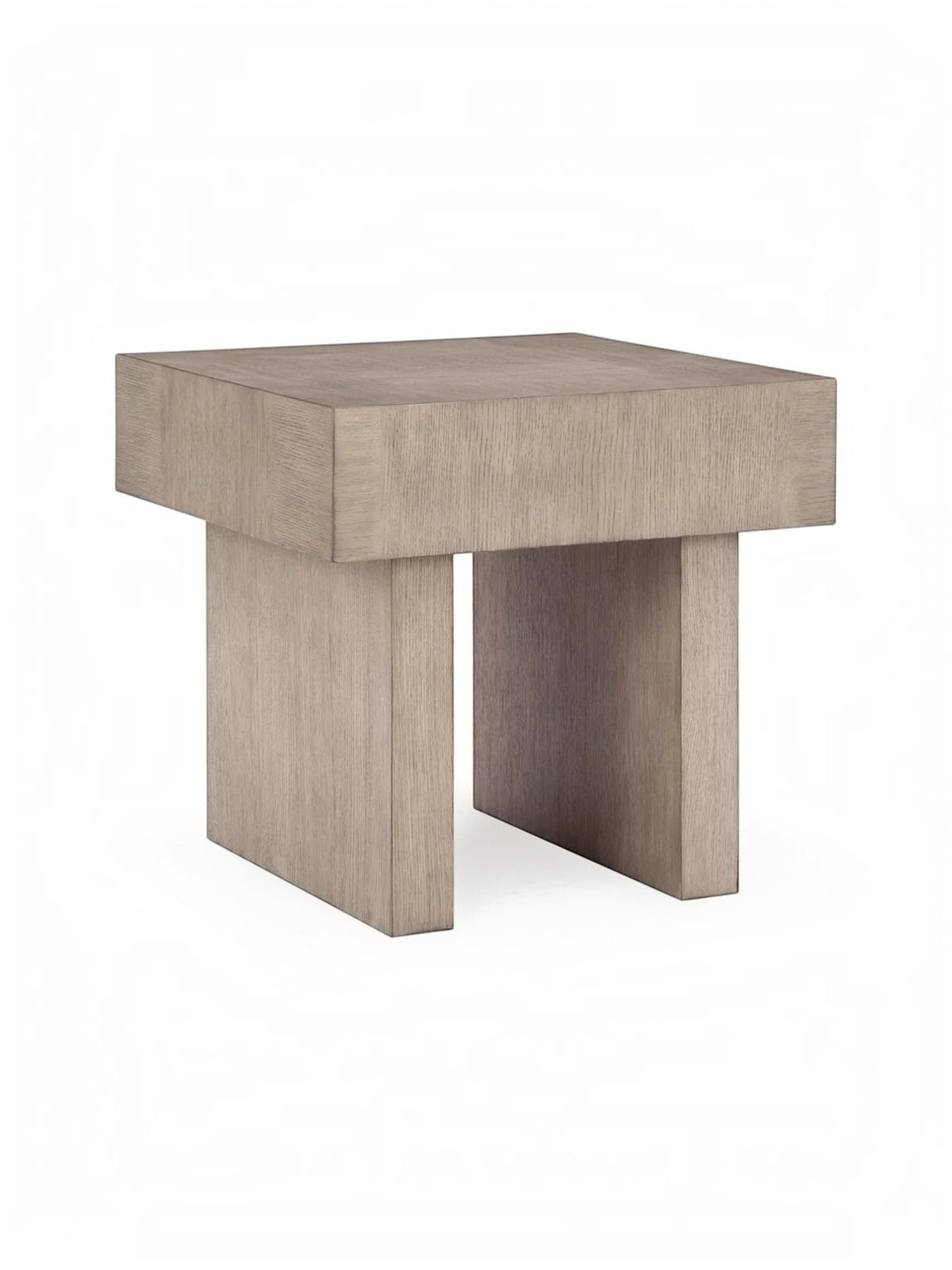 Table d'appoint Elaina par TOCO Meubles en bois clair avec un design minimaliste et une base robuste