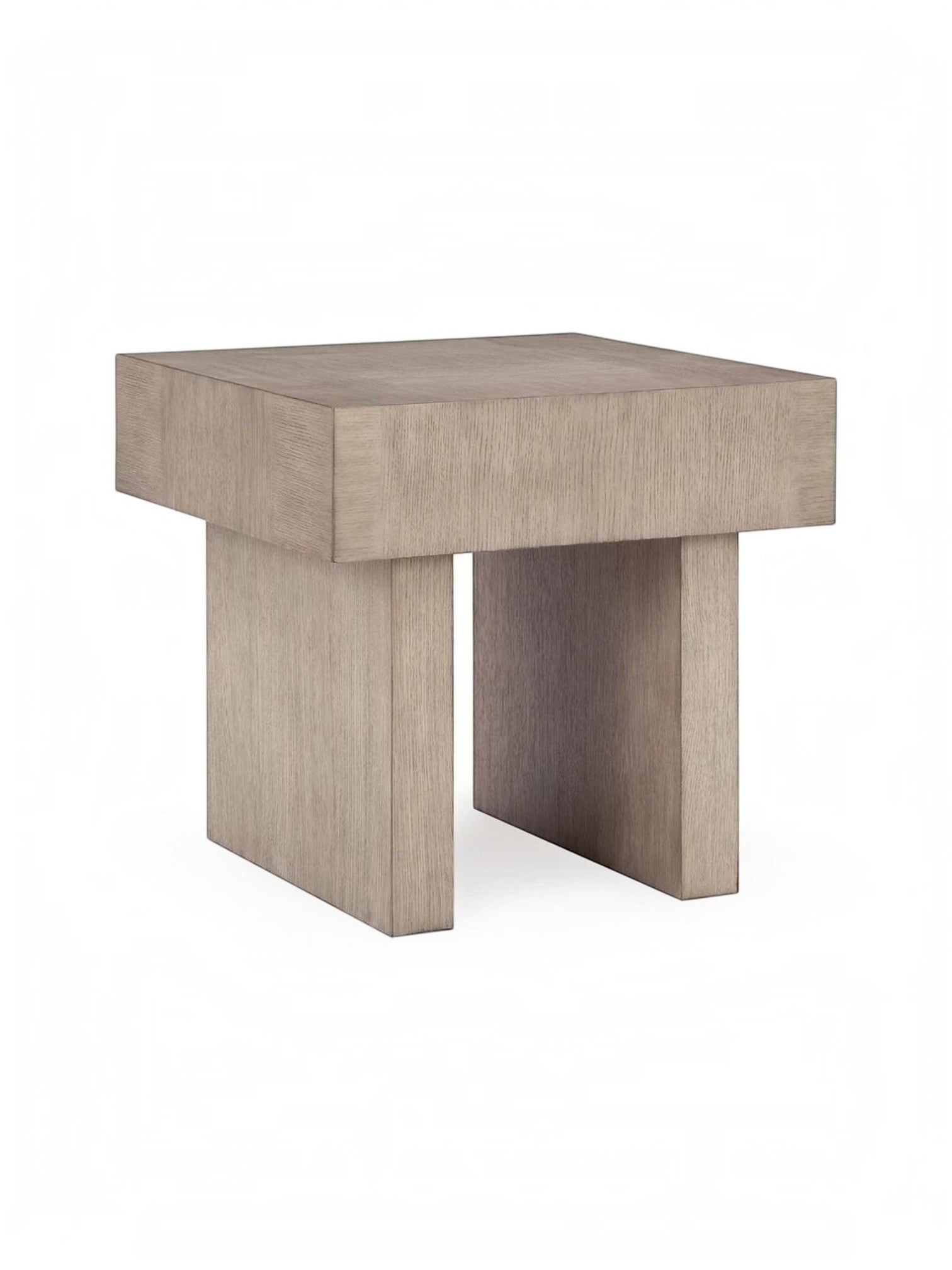 Table d'appoint Elaina par TOCO Meubles en bois clair avec un design minimaliste et une base robuste