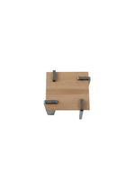 Table d'appoint Zenko TOCO Meubles en bois clair avec pieds en métal gris vue de dessus