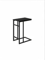 Table d'appoint TOCO Meubles Valcourt noire au design minimaliste avec structure en métal pour canapé