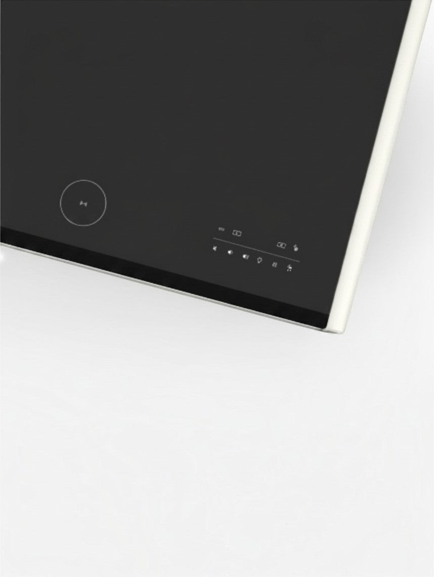 Panneau de commande tactile sur le dessus de la table basse intelligente blanche TOCO Meubles Party Time