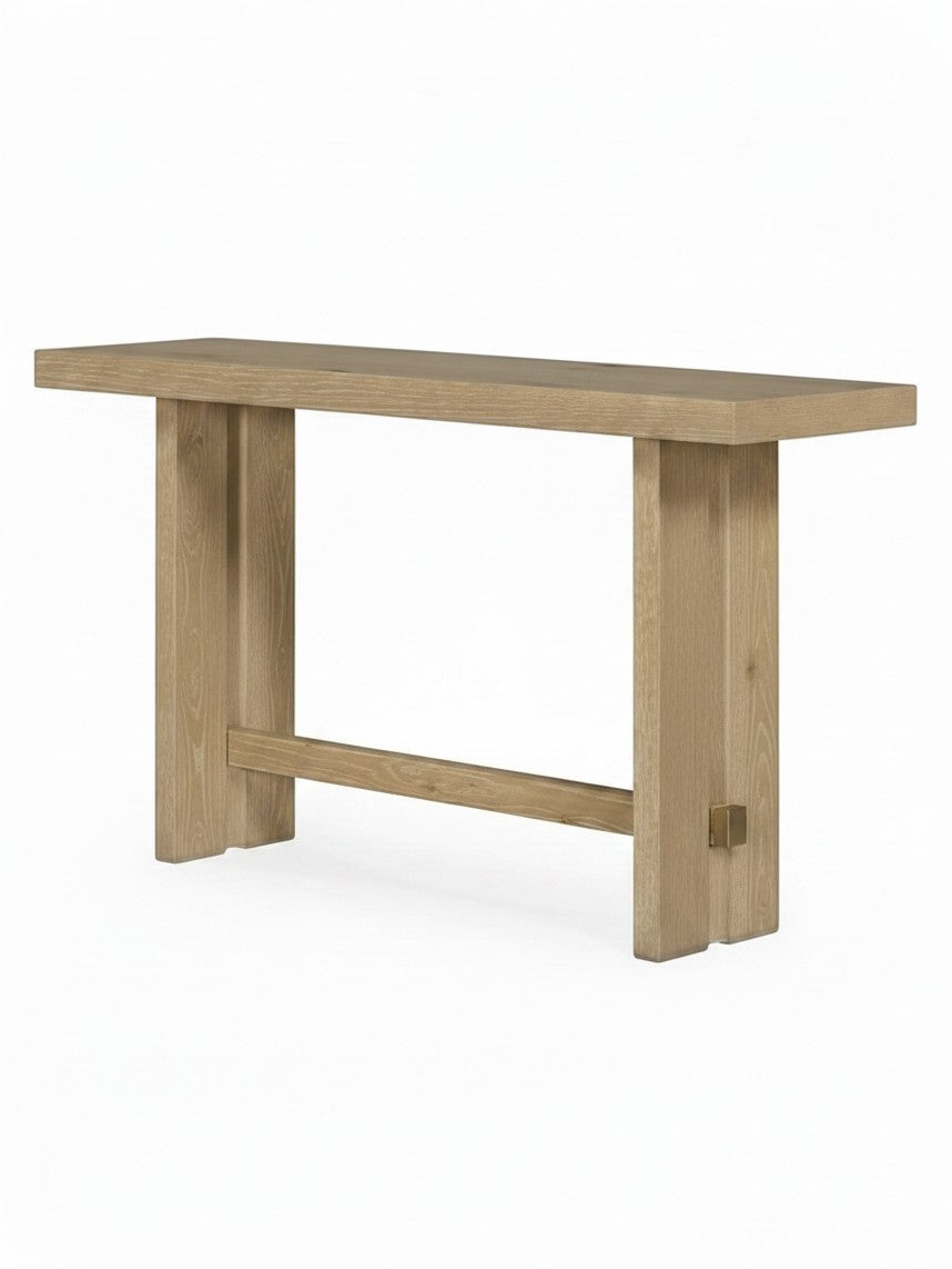 Table console Kyo en bois clair naturel au design minimaliste par TOCO Meubles