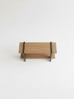 Table console Zenko TOCO Meubles en bois naturel avec structure en métal noir vue de dessus