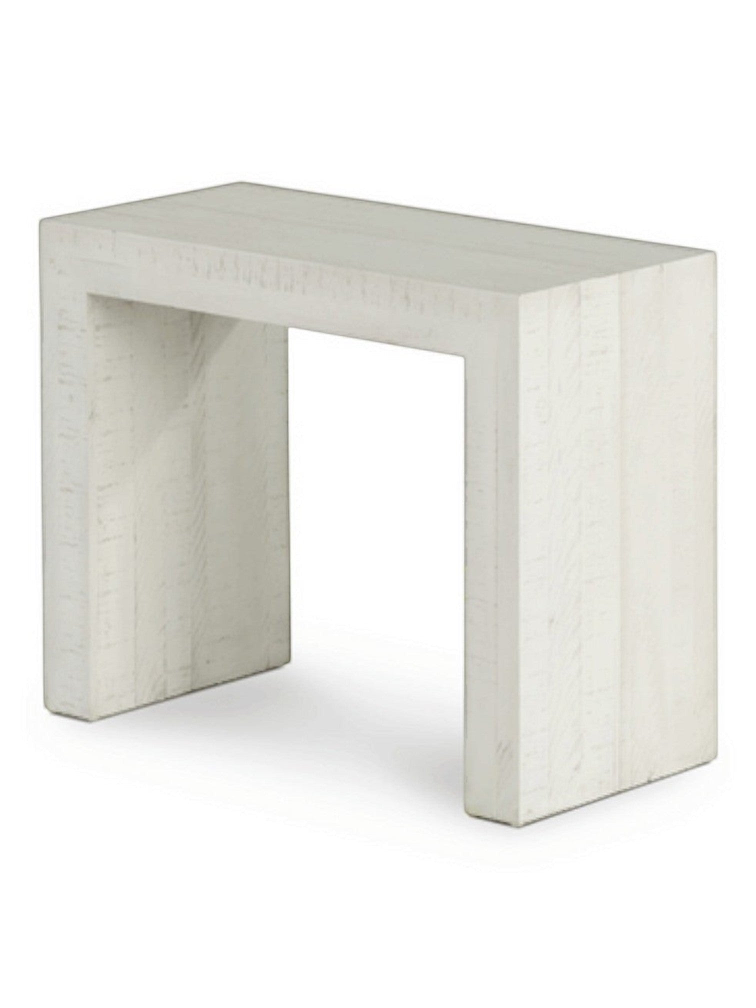 Table console extensible TOCO Meubles en bois de bouleau canadien, blanc cassé, design moderne
