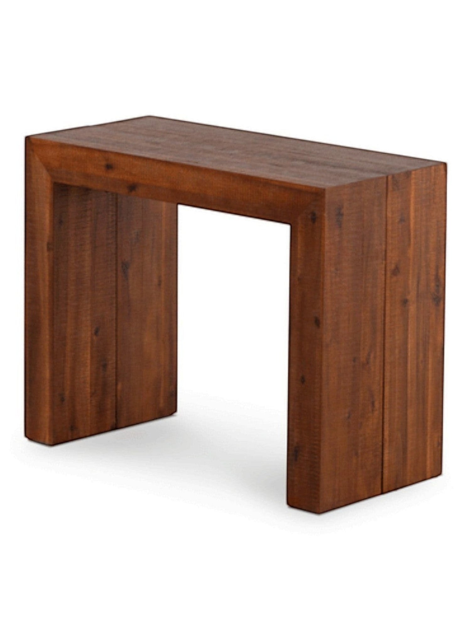 Table console extensible Transformer Table en noyer américain par TOCO Meubles au design minimaliste en bois massif