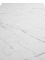 Plateau de table de salle à manger Fiora TOCO Meubles en marbre blanc avec veines grises élégantes
