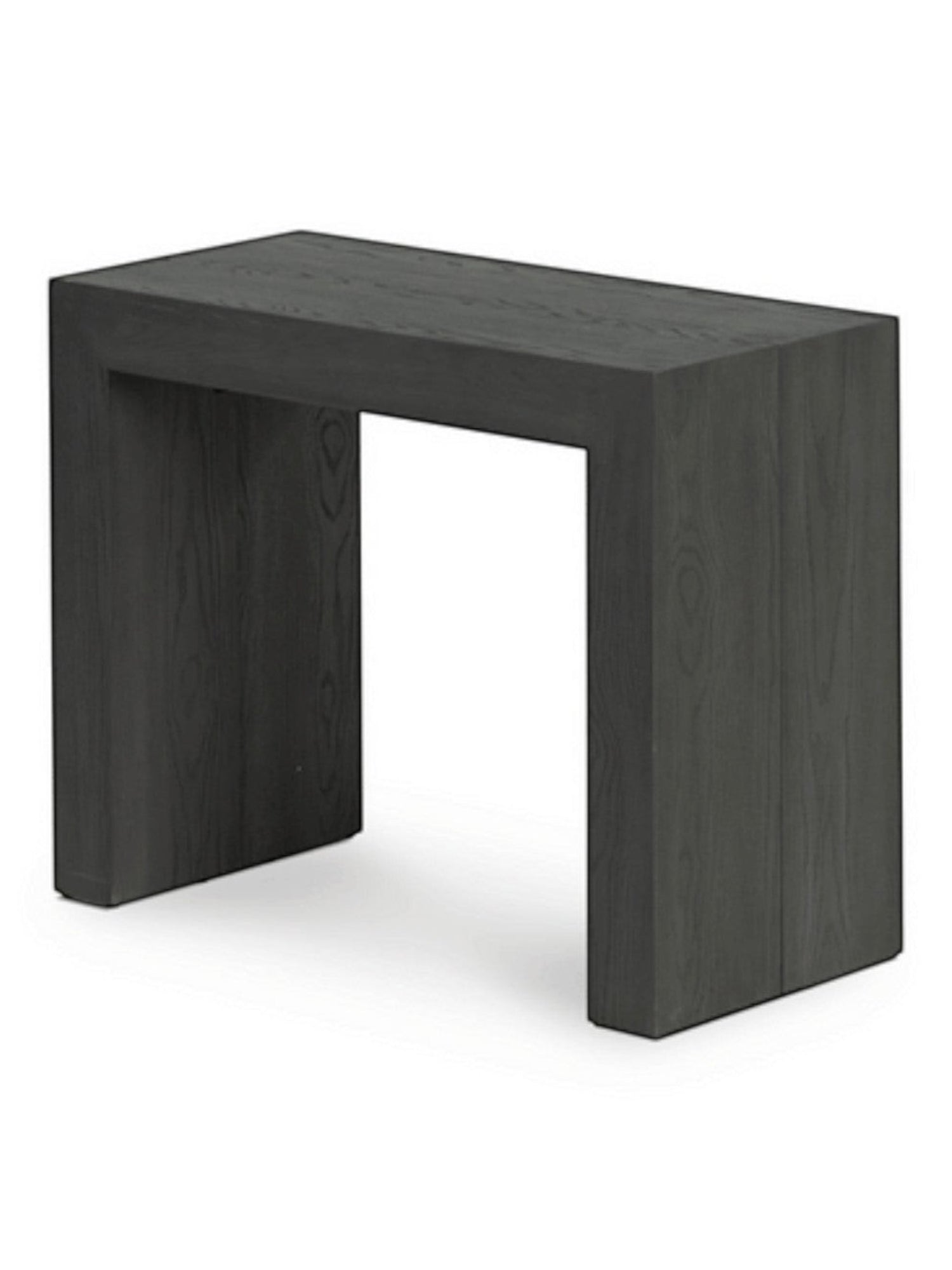 Table de salle à manger extensible TOCO Meubles en bois hickory fumé, design compact et moderne