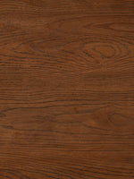 Table de salle à manger TOCO Meubles en bois de noyer américain, finition grainée, extensible.