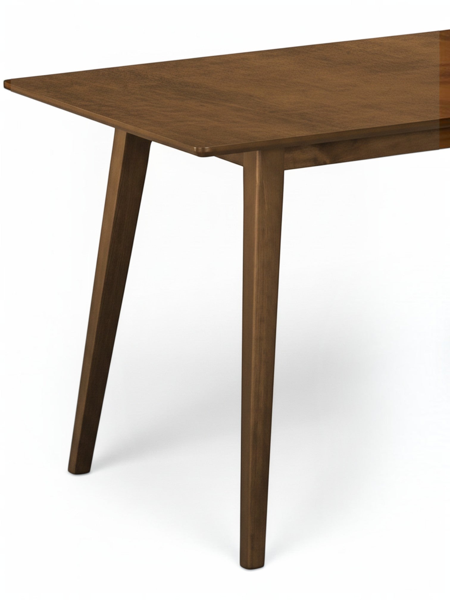 Table de salle à manger rectangulaire Diane par TOCO Meubles en bois teinté style mid-century