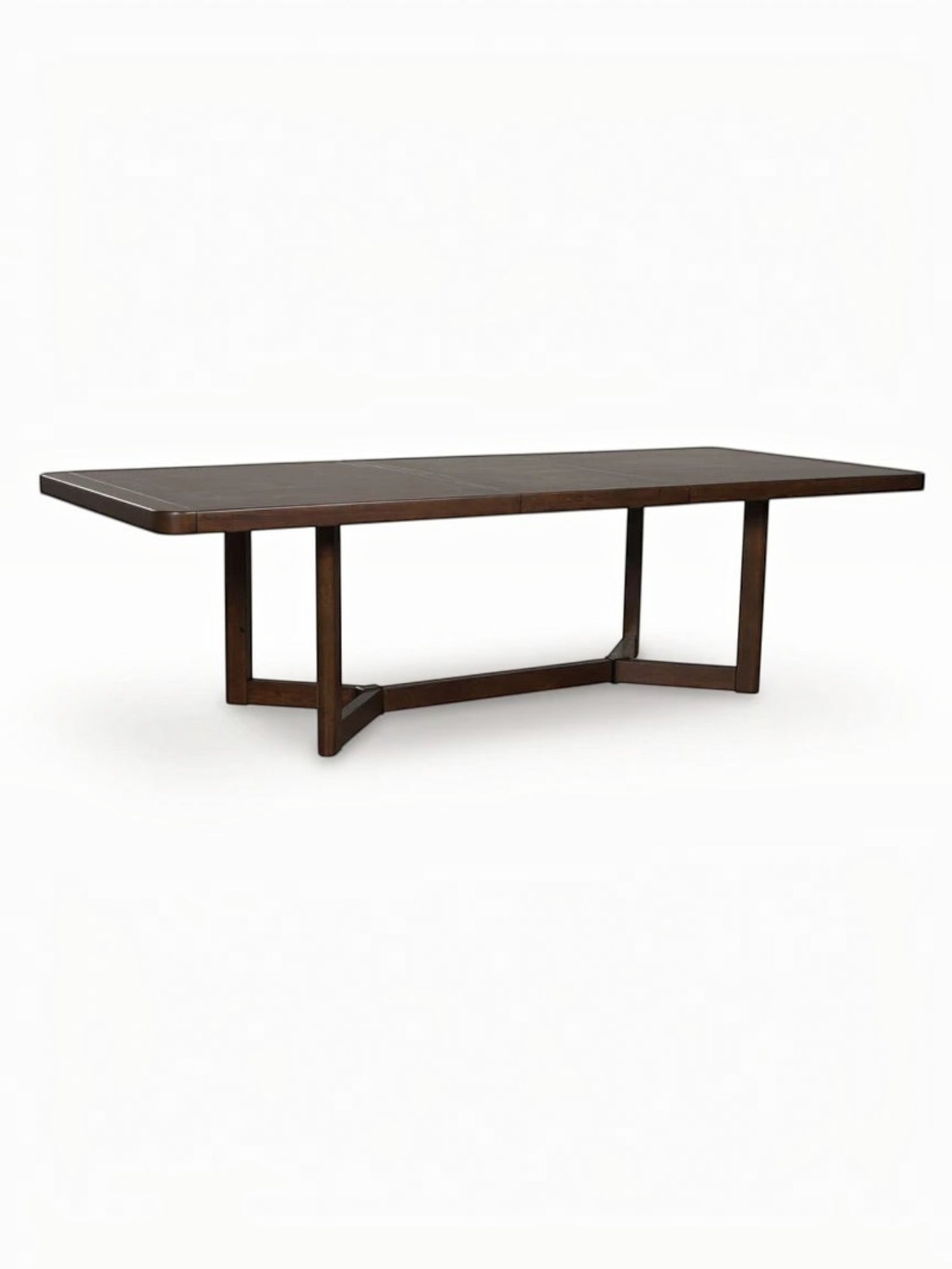 Table de salle à manger rectangulaire extensible Dllenno en bois brun foncé par TOCO Meubles