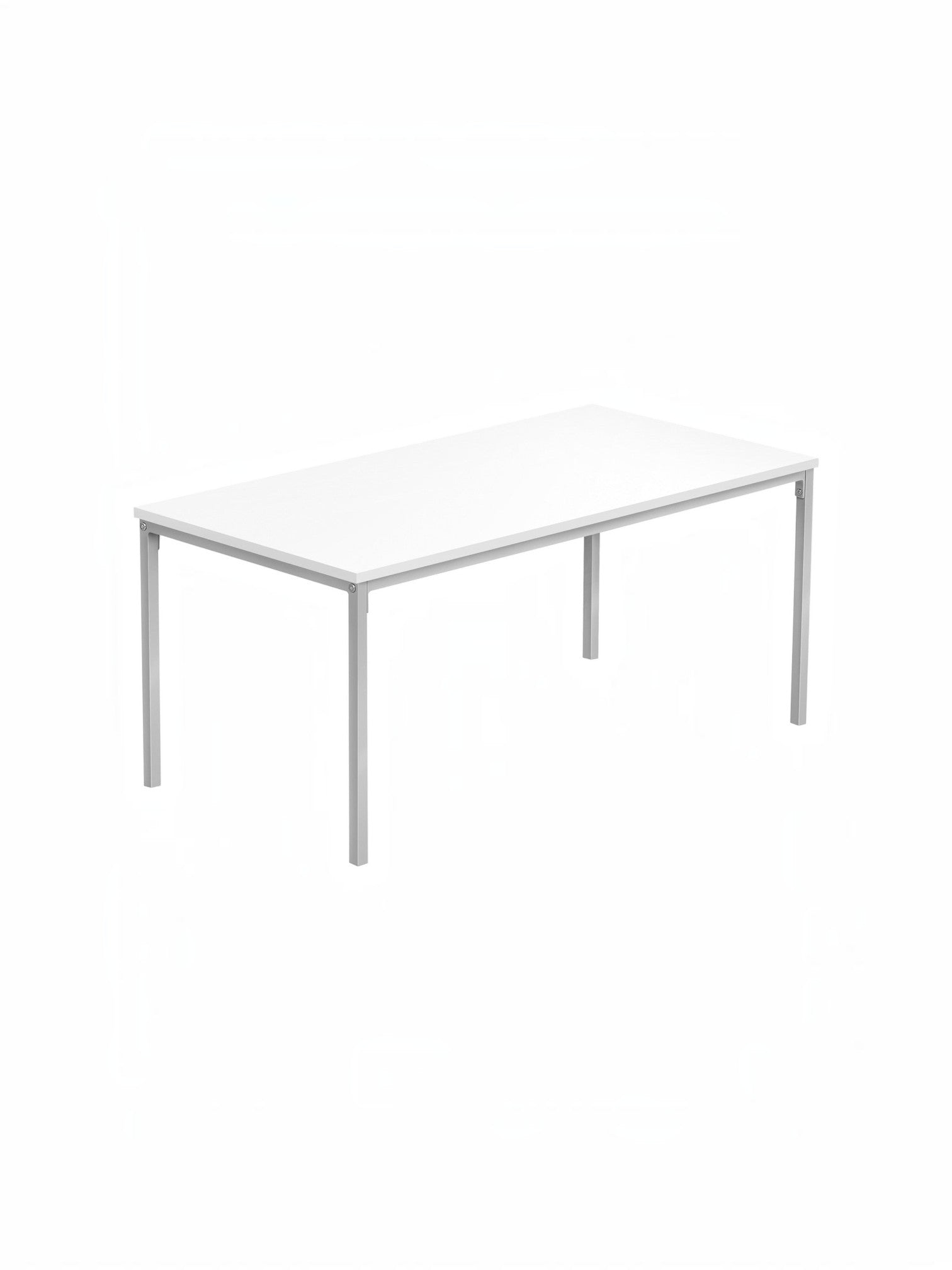 Table de salon Fiola blanche avec pieds en métal gris par TOCO Meubles au design minimaliste et moderne