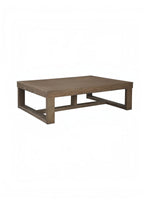 Table de salon rectangulaire TOCO Meubles Carito en bois gris au design moderne et épuré
