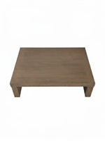 Table de salon rectangulaire TOCO Meubles Carito en bois gris au design minimaliste et moderne