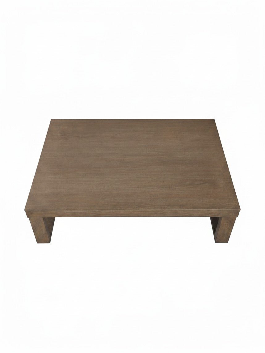 Table de salon rectangulaire TOCO Meubles Carito en bois gris au design minimaliste et moderne
