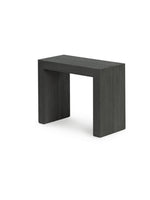 Table de salle à manger TOCO Meubles Transformer Table en bois fumé, design moderne et extensible.
