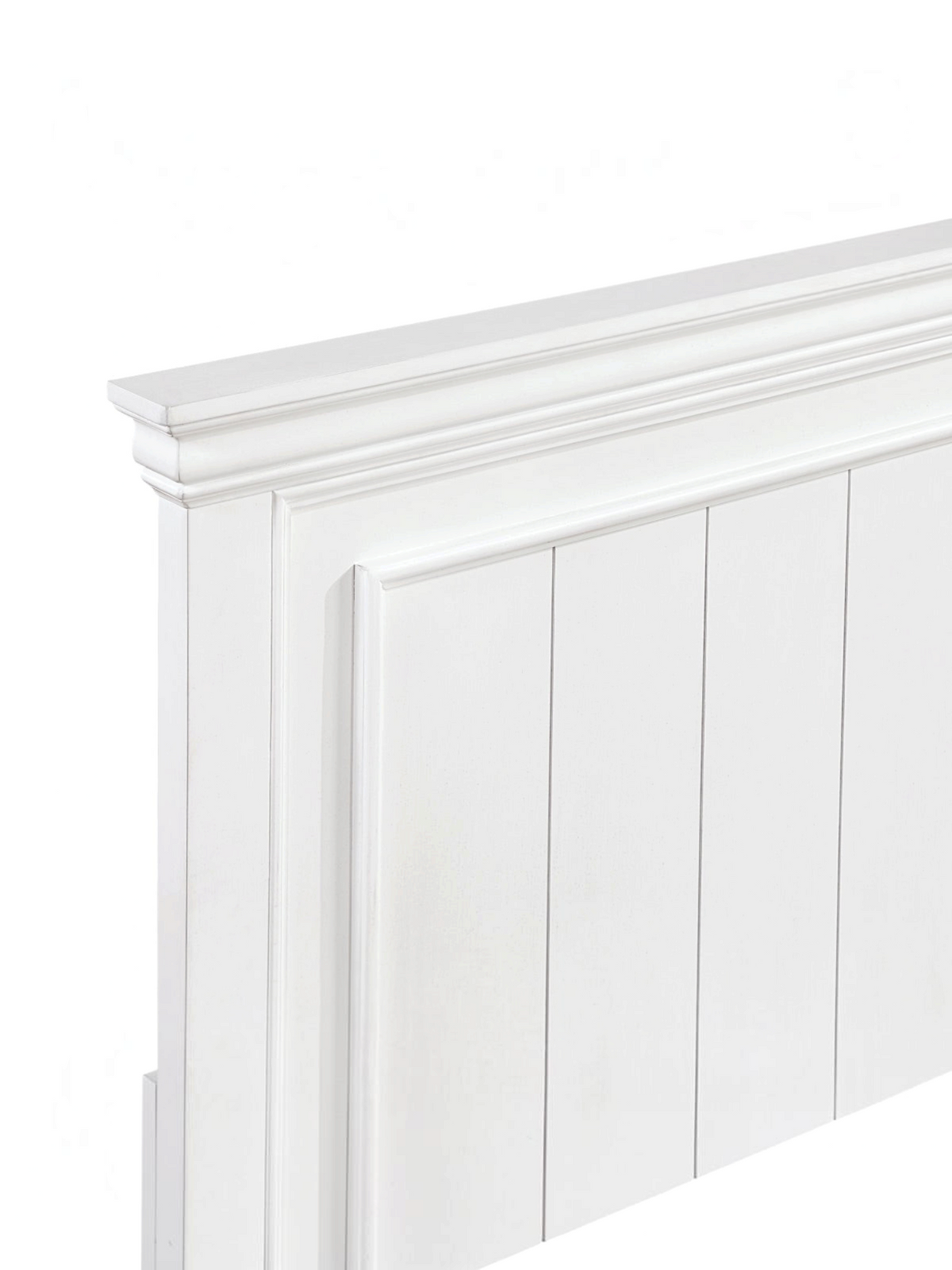 Tête de lit TOCO Meubles Florence blanche en bois avec panneaux moulurés au style classique et champêtre