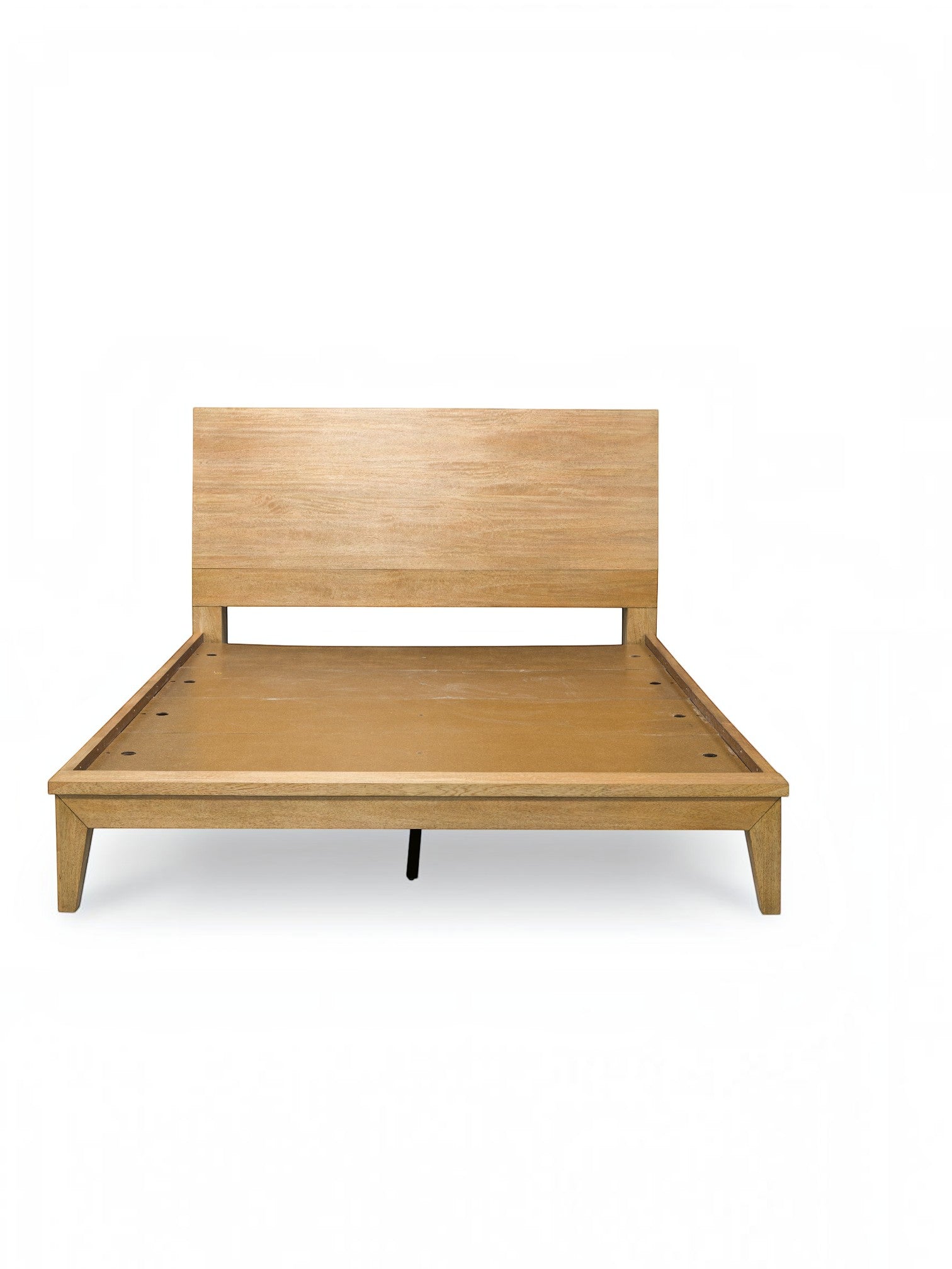 Très grand lit Carmen TOCO Meubles en bois clair au design minimaliste avec tête de lit inclinable moderne