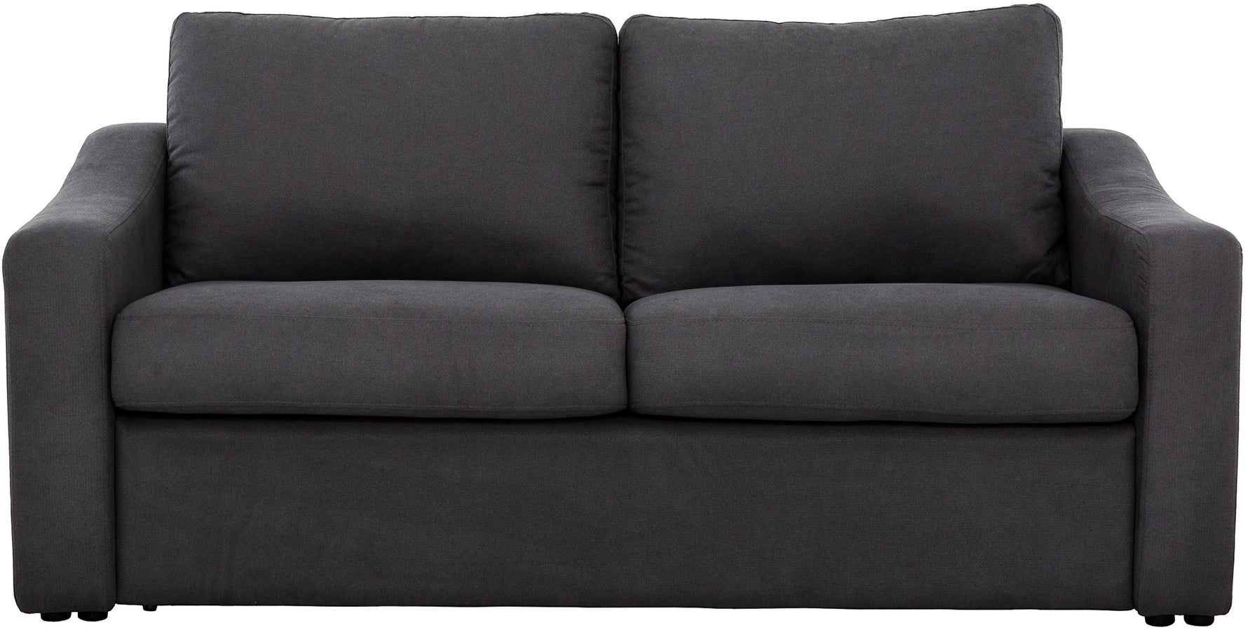 TOCO Meubles - Canapé-lit Ayana gris foncé en tissu, 2 places, convertible en lit d'appoint.