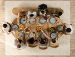 TOCO Meubles Table de salle à manger en bois de chêne scandinave, extensible, pour 12 personnes, style moderne