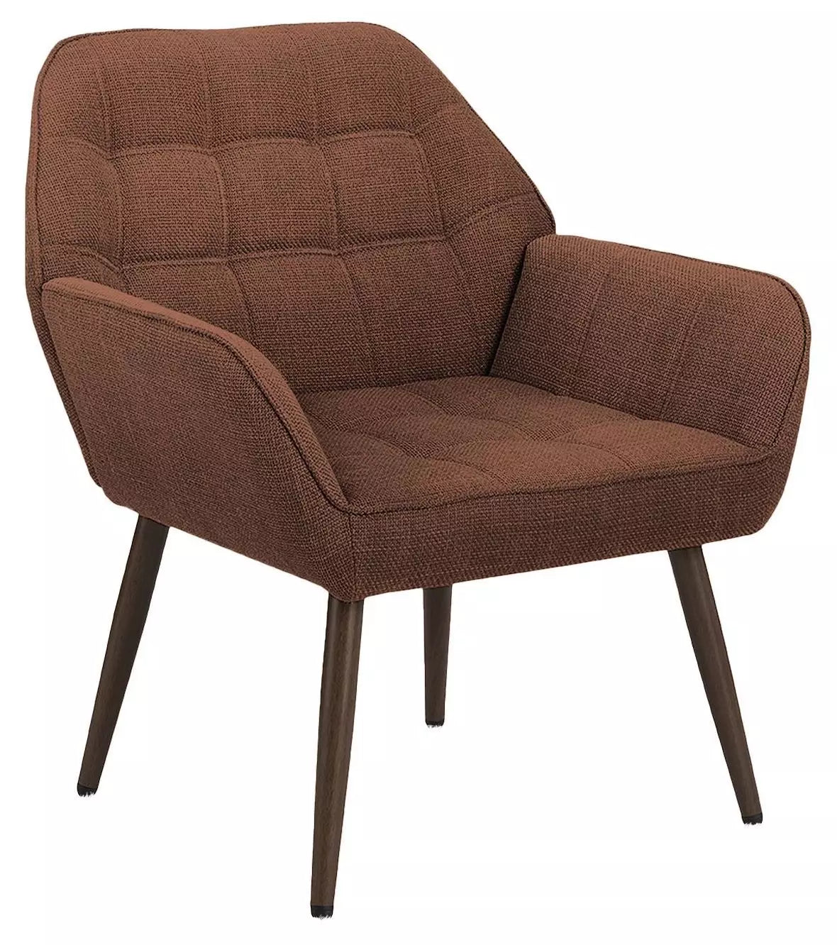 Chaise d'appoint Belinda TOCO Meubles rouille, vue de face sur fond blanc