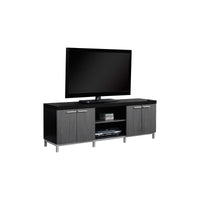 Meuble T.V - 60"L / Avec Portes Grises / #MO2591