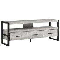 Meuble T.V - 60"L / Apparence de Bois / 3 Tiroirs / #MO2820