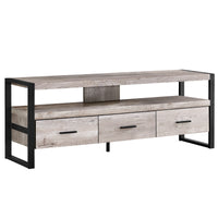 Meuble T.V - 60"L / Apparence de Bois / 3 Tiroirs / #MO2820