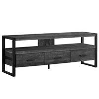Meuble T.V - 60"L / Apparence de Bois / 3 Tiroirs / #MO2820