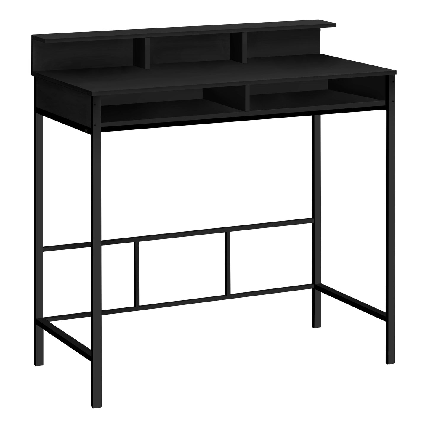 Bureau - 48"L / Métal Noir Hauteur Debout / #MO7701