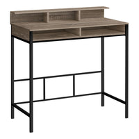 Bureau - 48"L / Apparence Bois / Base Métal Noir Hauteur Debout / #MO7703